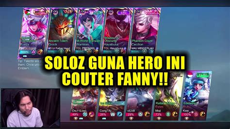 SOLOZ GUNA HERO INI COUTER FANNY SOLOZ GAMEPLAY TERBARU YouTube