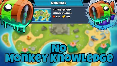 Bloonarius Tutorial No Monkey Knowledge Lotus Island Btd Youtube