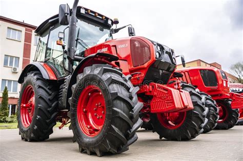 Minsk Belarus April Tractors Belarus On At The Tractor