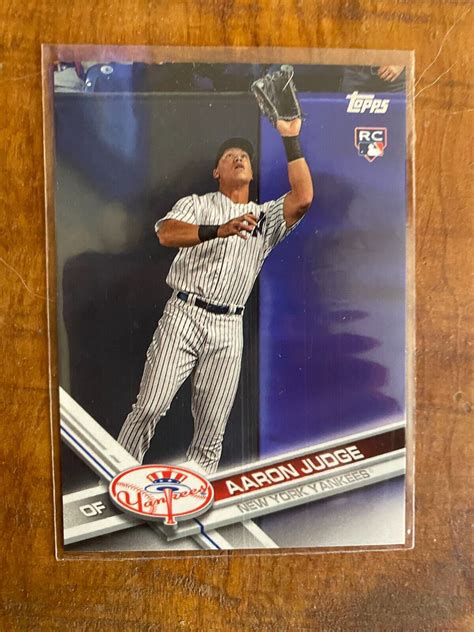 Topps Fielding Aaron Judge Rc Ebay