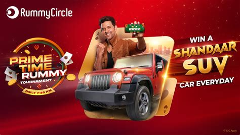 RummyCircle Win A Grand SUV Car Everyday Prime Time Rummy