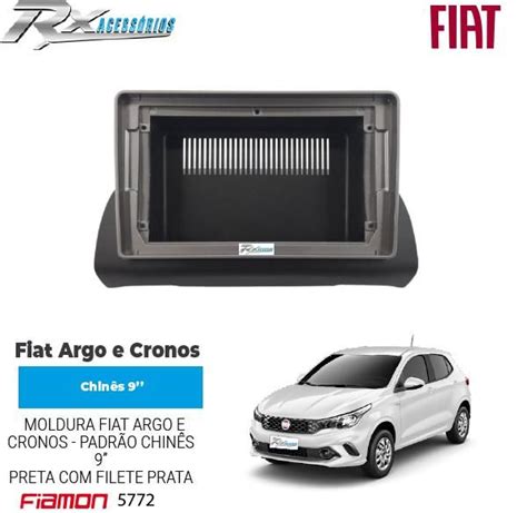 Moldura Polegadas Fiamon Para Fiat Argo E Cronos Em Diante