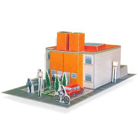 Vivienda Popular Maqueta Para Recortar Y Armar Fuji Hands