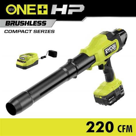 RYOBI ONE HP 18V Brushless Cordless 220 CFM 140 MPH Compact Blower