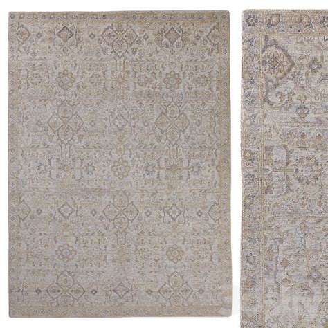 Sienna Hand Knotted Rug NATURAL Carpets 3D Model