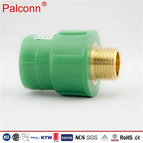 Green White Color Mm Ppr Male Adapter For Water Supply Ppr Pipe And