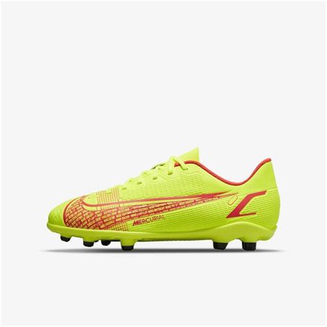 Nike Jr Mercurial Vapor 14 Club FG MG Volt Bright Crimson CV0823