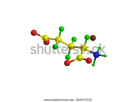 Molecular Structure Monosodium Glutamate Msg Compound Stock ...