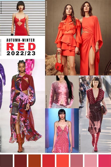 Fall Winter 2022 23 Fashion Color Trends Red Lava Color Trends Fashion Fall Winter Fashion