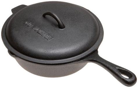 Old Mountain Pre Seasoned Quart Deep Fry Skillet With Assist