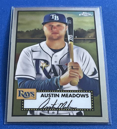 2021 Topps Chrome Platinum Anniversary Austin Meadows Tampa Bay Rays