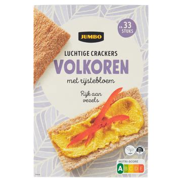 Jumbo Luchtige Crackers Volkoren Met Rijstebloem 2 X 125g Bestellen