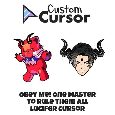 Obey Me One Master To Rule Them All Lucifer Cursors Custom Cursor