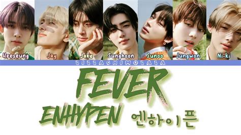 Enhypen Fever Colour Coded Lyrics Romanized Youtube