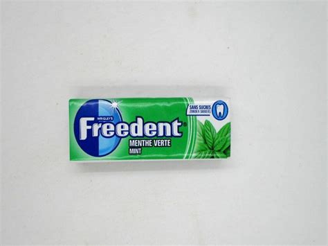 Freedent Chewing Gum Menthe Verte Mint Sans Sucre G