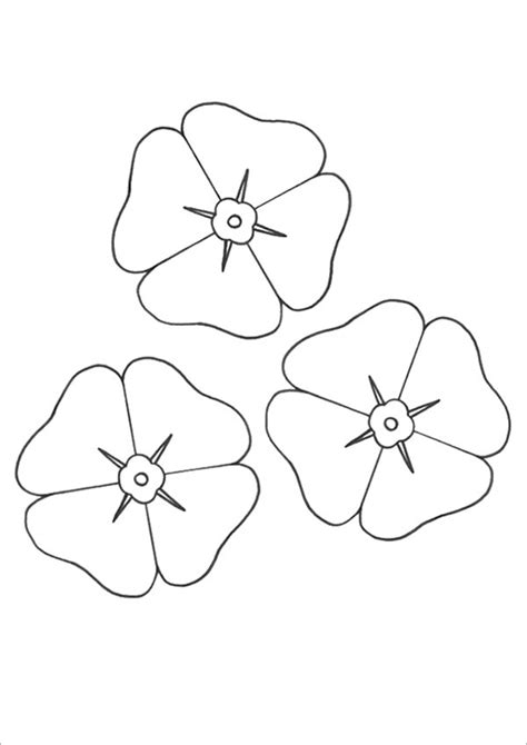 Poppy Coloring Pages - Coloring Home