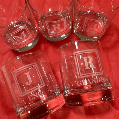 Sale Custom Engraved Whiskey Glasses Whiskey Glasses Personalized