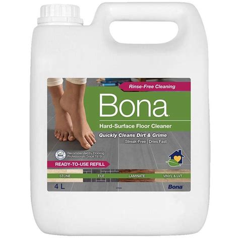 Bona 4l Stone Tile And Laminate Refill Maintenance For Floor Surface Cleaning Big W