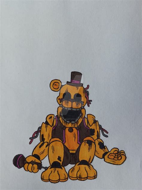 Withered Yellow Bear [fazbear Legacy] By Artisticartandstuffs On Deviantart