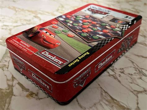 The World Of Cars Checkers Game Tin Disleelandia