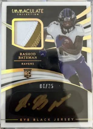 Most Valuable Rashod Bateman Football Cards