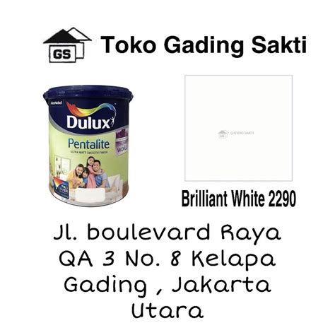 Jual Dulux Pentalite Brilliant White BW Pail 20L Shopee Indonesia