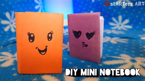 Diy Mini Notebooks Easy Tutorial One Sheet Of Paper Step By Step Youtube