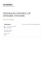 Feedback Control Of Dynamic Systems Pdfcoffee