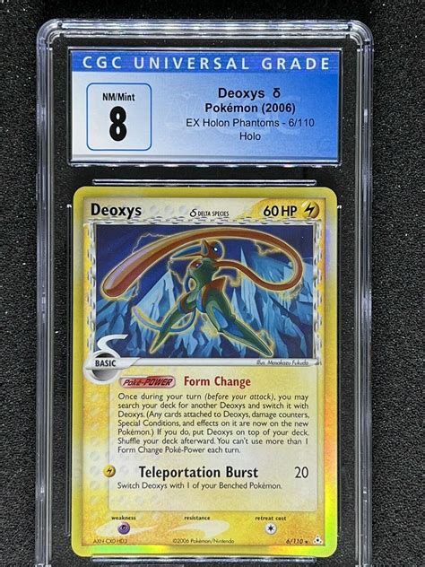 Pokemon Deoxys Delta Species Ex Holon Phantoms Holo Cgc Values