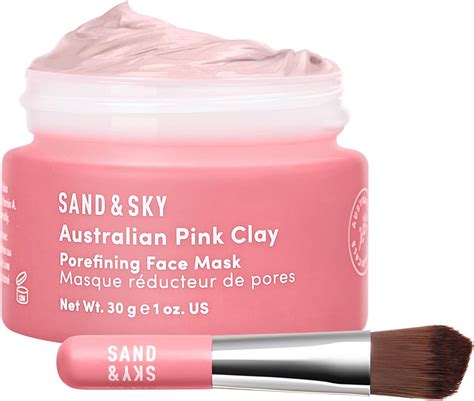 Sand Sky Masque à l argile rose d Australie format voyage Lot de