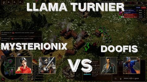 Llama Turnier Mysterionix Vs Doofis Age Of Empires Definitive