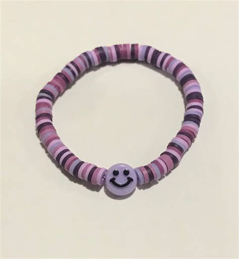 Beaded Smiley Face Bracelet - Etsy