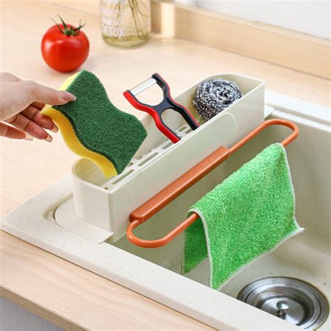 Deagia Desk Organizer Clearance Retractable Sink Rack Kitchen Sink