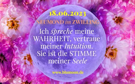 Neumond Im Zwilling 18 06 2023 BLUMOON ASTROLOGIE