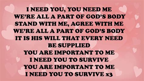 I Need You To Survive Instrum Video Youtube