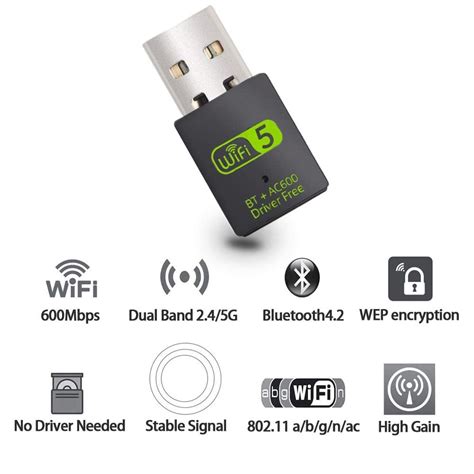 Buy Now Usb Wifi Bluetooth 50 Adapter For Windows 788110xpmac