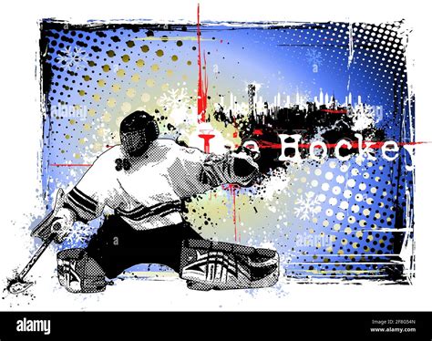 Ice Hockey Poster Background Stock Vector Image And Art Alamy