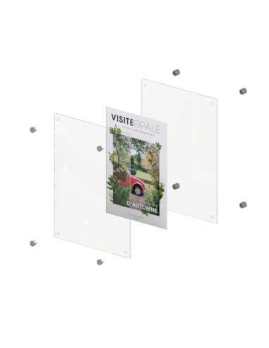 Porte Visuel Plexi A Avec Entretoises Alu