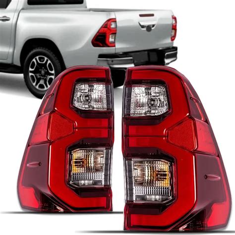 LANTERNA TRASEIRA HILUX 21 23 SRV C LED