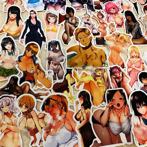 50pcs Sexy Girl Bikini Bunny Girl Waifu Stickers Phone Laptop Decals Waterproof Vinyl Stickers