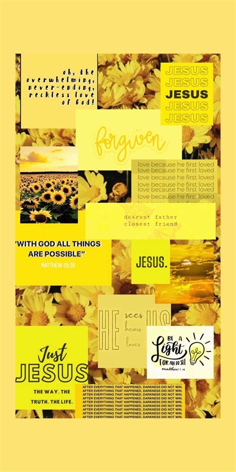 Yellow 💛💛💛 Christian Background Bible Quotes Wallpaper Christian