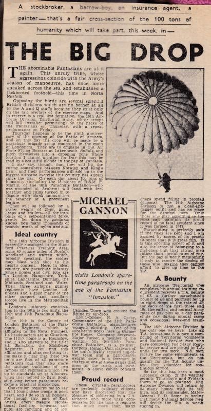 Newspaper Cuttings Linked To The Service Of David Hunt In 10 Para 1954