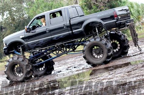 Ford Superduty Mega Mud Truck Jacked Up Trucks Trucks Monster Trucks