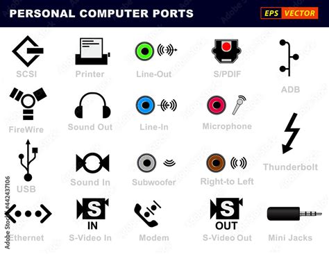 Computer Port Symbols