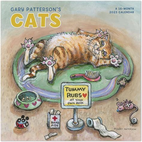 2023 Gary Pattersons Cats Monthly Wall Calendar 16 Months 12 X 12