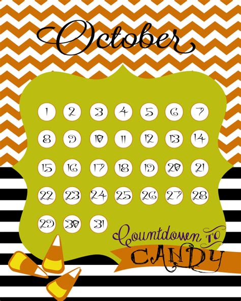 Printable Halloween Countdown Calendar Printable Word Searches