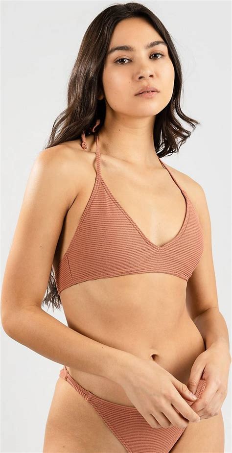 Roxy Coconut Crew Fixed Bikini Top Cedar Wood Pris