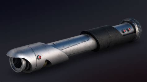 3d model of realistic lightsaber hilt