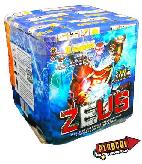 Torta Zeus Tiros Cali Pyrocol Fireworks Polvora Pirotecnia