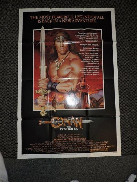 Conan The Destroyer 1984 ORIGINAL Movie Poster 27 x 41 Action / Fantasy | #2003406327